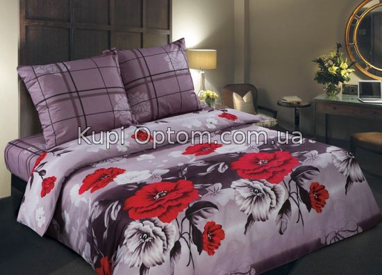 Фото 1: Элитное постельное белье Киев, Комплекты Красные цветы